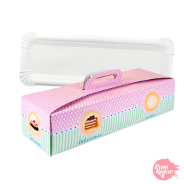 SATZ WEISSES TABLETT + BUNTE KUCHENBOX - 29 X 11 CM