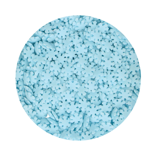 FUNCAKES SPRINKLES - BLAUE SCHNEEFLOCKEN 50 G