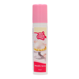 FUNCAKES METALLIC-SPRAY - GLNZEND PERLENWEISS (100 ML)