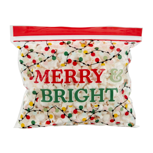 WILTON BONBONTTEN MIT ZIPPVERSCHLUSS - "MERRY & BRIGHT!" (20 STCK)