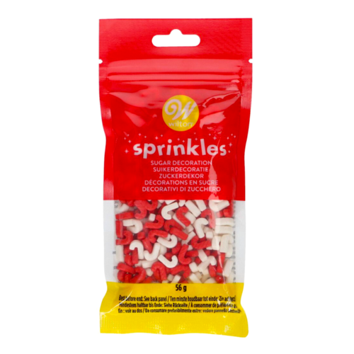 WILTON SPRINKLES - WEIHNACHTS-ZUCKERSTANGEN