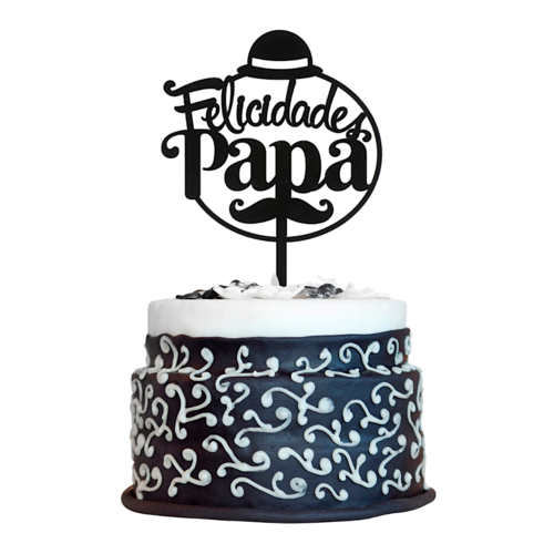 DEKORA KUCHEN TOPPER - "FELICIDADES PAPA"