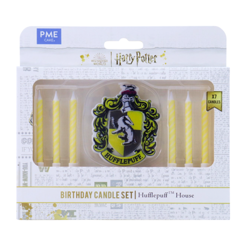 PME GEBURTSTAGSKERZEN-SET - "HARRY POTTER" HUFFLEPUFF