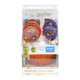 PME SET VON CUPCAKE EINWEGFORMEN+ TOPPERS - "HARRY POTTER" TROLL