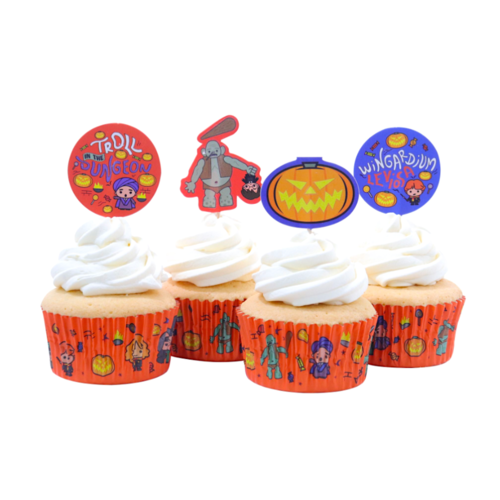 PME SET VON CUPCAKE EINWEGFORMEN+ TOPPERS - "HARRY POTTER" TROLL