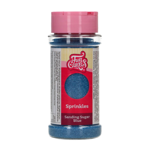 FUNCAKES "SANDING SUGAR" FEINER ZUCKER - BLAU 80 G