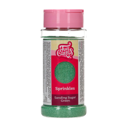 FUNCAKES "SANDING SUGAR" FEINER ZUCKER - GRN 80 G