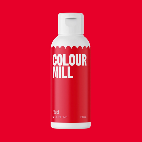 COLOUR MILL FETTLSLICHE LEBENSMITTELFARBE - ROT / RED (100 ML)