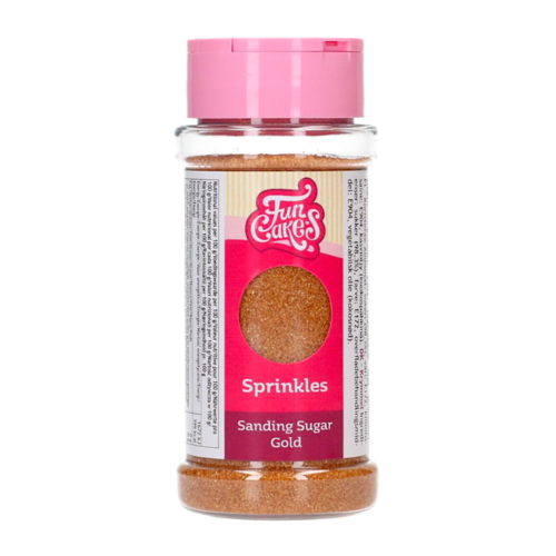 FUNCAKES "SANDING SUGAR" FEINER ZUCKER - GOLD 80 G