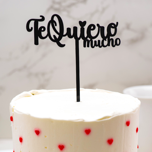 DEKORA KUCHEN TOPPER - "TE QUIERO MUCHO"