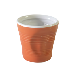 TOP MOKA "ZERKNITTERTES GLAS" BECHER SET - ORANGE