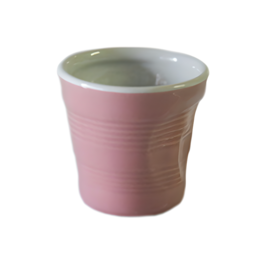 TOP MOKA "ZERKNITTERTES GLAS" BECHER SET - ROSA