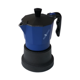 TOP-MOKA-KAFFEEMASCHINE - DUNKEL BLAU (1 TASSE)