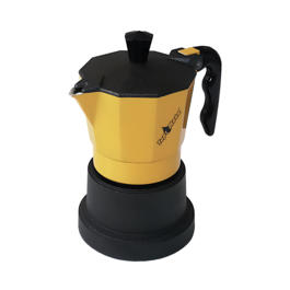 TOP-MOKA-KAFFEEMASCHINE - GELB (1 TASSE)