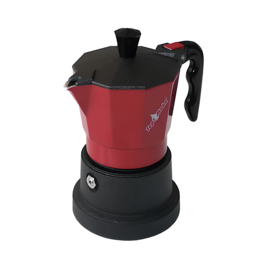 TOP-MOKA-KAFFEEMASCHINE - ROT (1 TASSE)