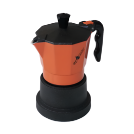 TOP-MOKA-KAFFEEMASCHINE - ORANGE (1 TASSE)