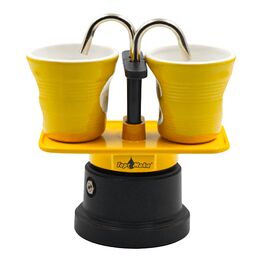 TOP MOKA "MINI"  KAFFEEMASCHINEN SET - GELB (2 TASSEN)