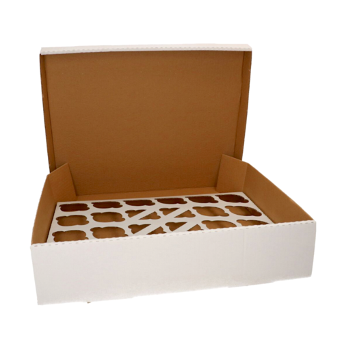 FUNCAKES WEISSE CUPCAKE BOX - 24 CUPCAKES (10 einheiten)
