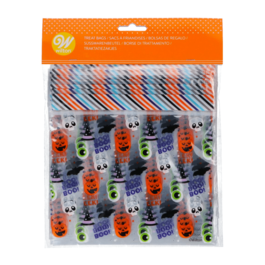 WILTON BONBONTÜTEN MIT ZIPPVERSCHLUSS - "BOO! EEK! (20 STÜCK)