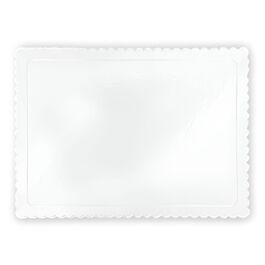 WEIßE VIERECKIGE KUCHEN BASIS - 40 X 30 CM / 3 MM DICK (10 stück)