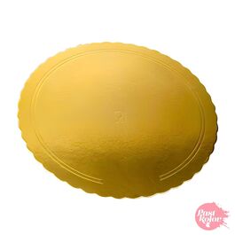RUNDER TORTENUNTERLAGE - GOLD 28 CM Ø / 3 MM DICK (10 STÜCK)