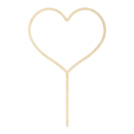 PARTYDECO HOLZ KUCHEN TOPPER - HERZ