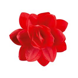 DEKORA RIESIGE OBLATENBLUMEN - ROT