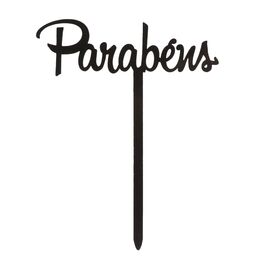 DEKORA SCHWARZER TORTENTOPPER - „PAREBENS“