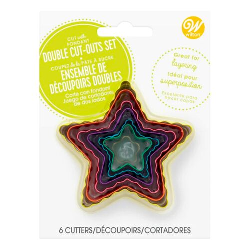 WILTON DOPPELSEITIGES AUSTECHFORMEN SET- STERNE
