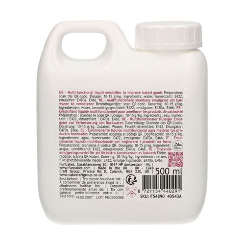 FUNCAKES MULTIFUNKTIONALER FLÜSSIGER EMULGATOR - 500 ML