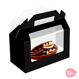 SCHWARZE OSTEREIERBOX MIT FENSTER