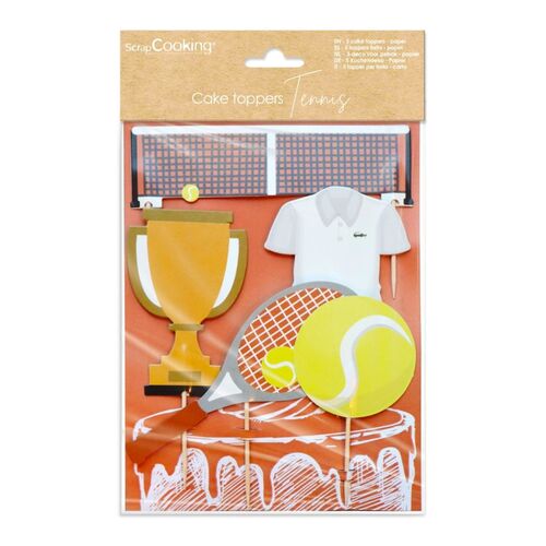 SCRAPCOOKING KUCHEN TOPPERS - TENNIS