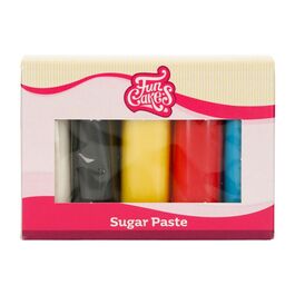 FUNCAKES FONDANT MULTIPACK - PRIMÄRFARBEN (5 X 100 G)