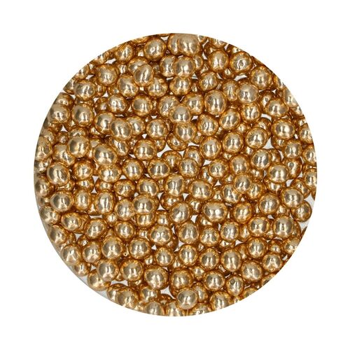 FUNCAKES KNUSPRIGE SCHOKOLADENPERLEN - METALLIC GOLD (60 G)