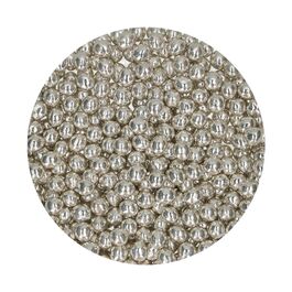 FUNCAKES KNUSPRIGE SCHOKOLADENPERLEN - METALLIC SILBER (60 G)