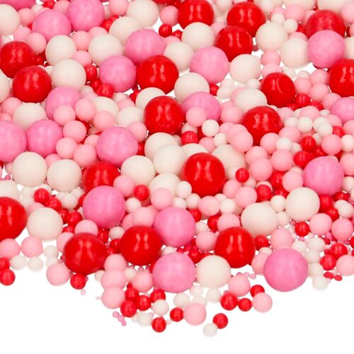 FUNCAKE WEICHE ZUCKER-PERLEN - MIX "CRAZY IN LOVE" 80 G