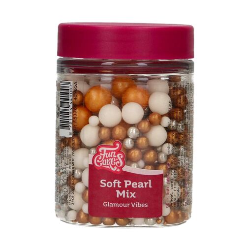 FUNCAKE WEICHE ZUCKER-PERLEN - MIX "GLAMOUR VIBES" 80 G