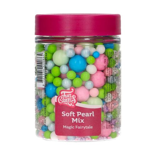 FUNCAKE WEICHE ZUCKER-PERLEN - MIX "MAGIC FAIRYTALE" 80 G