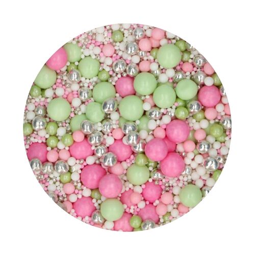 FUNCAKE WEICHE ZUCKER-PERLEN - MIX "ROSE GARDEN" 80 G