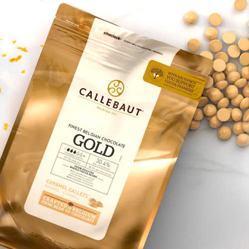 [MHD] CALLEBAUT GOLD KARAMELLISIERTE SCHOKOLADEN CALLETS- 400 G