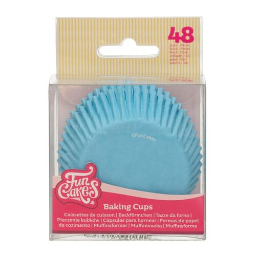 FUNCAKES CUPCAKES EINWEGFORMEN - HELL BLAU