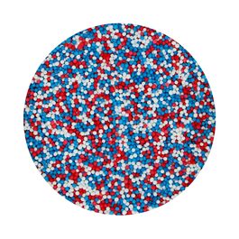 FUNCAKES ZUCKERPERLEN (NONPAREILLES) - ROT / BLAU / WEISS 80 G