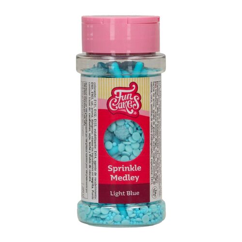 FUNCAKES SPRINKLES - HELLBLAU MIX 70 G