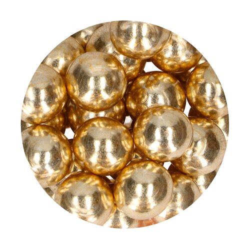 FUNCAKES SCHOKO-KNUSPERKUGELN - METALLIC-GOLD (130 G)