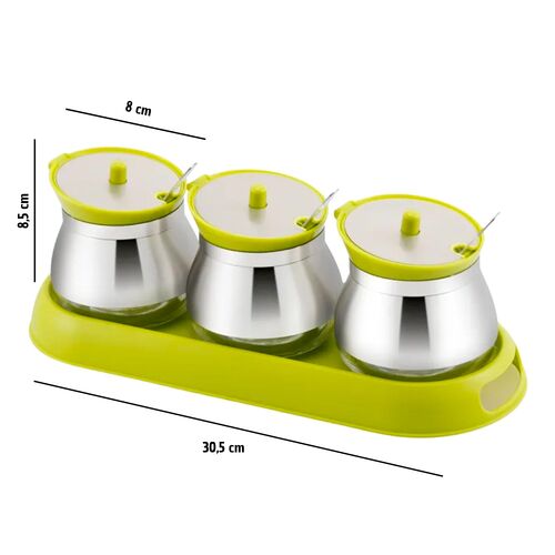 KÜCHENUTENSILIEN-SET - GRÜN