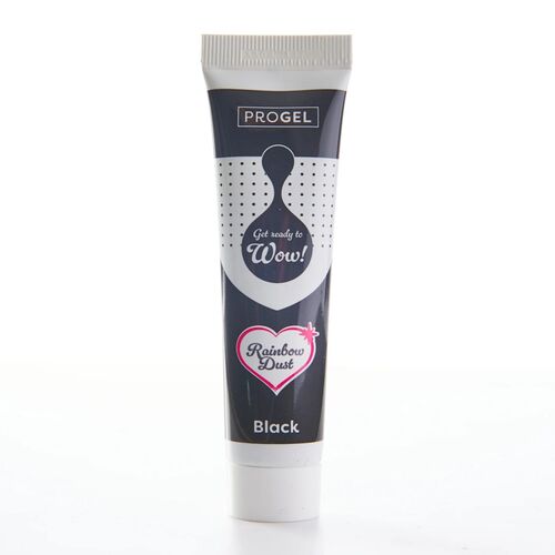 RAINBOW DUST GEL-FARBSTOFF "PROGEL" - BLACK 25 G