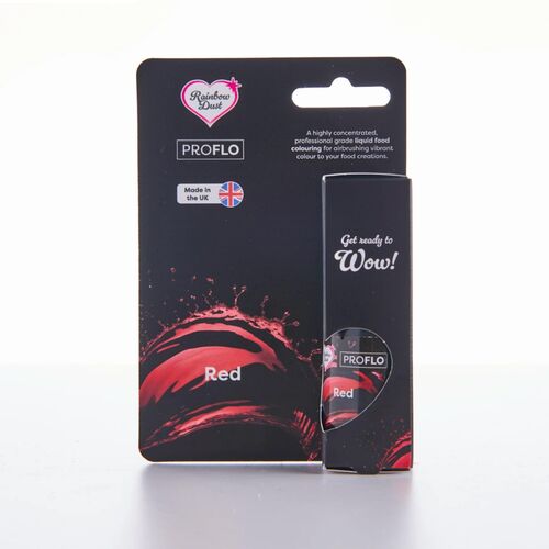 RAINBOW DUST FLÜSSIGFARBSTOFF "FLO" - RED 19 ML