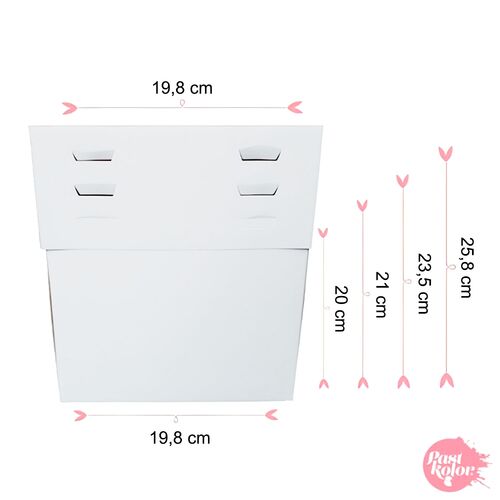 SET 10 HÖHENVERSTELLBARE TORTENBOXEN + RUNDE TORTENBÖDEN (1 MM) - GOLD 18 CM Ø