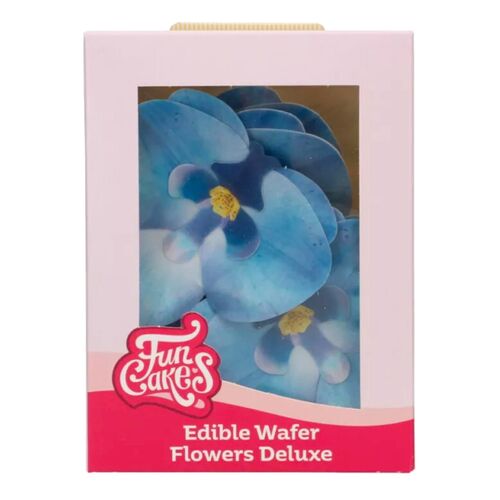 FUNCAKES OBLATENBLUMEN - MITTLERE BLAUE ORCHIDEE