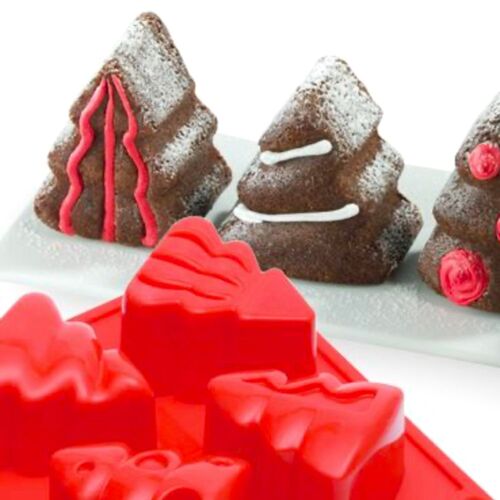 PAVONI SILIKONFORM - 6 WEIHNACHTSBÄUME